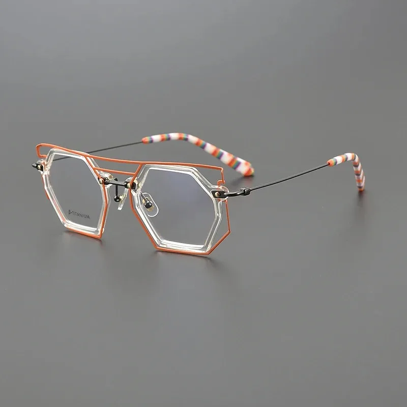 Polygon Glasses Frame, Assorted Colors, Double Beam, Hipster, Cool, Men, Women, Myopia, Anti-Blue Discoloration, Optical Glasses
Polygon Glasses Frame, Assorted Colors, Double Beam, Hipster, Cool, Men, Women, Myopia, Anti-Blue Discoloration, Optical Glasses