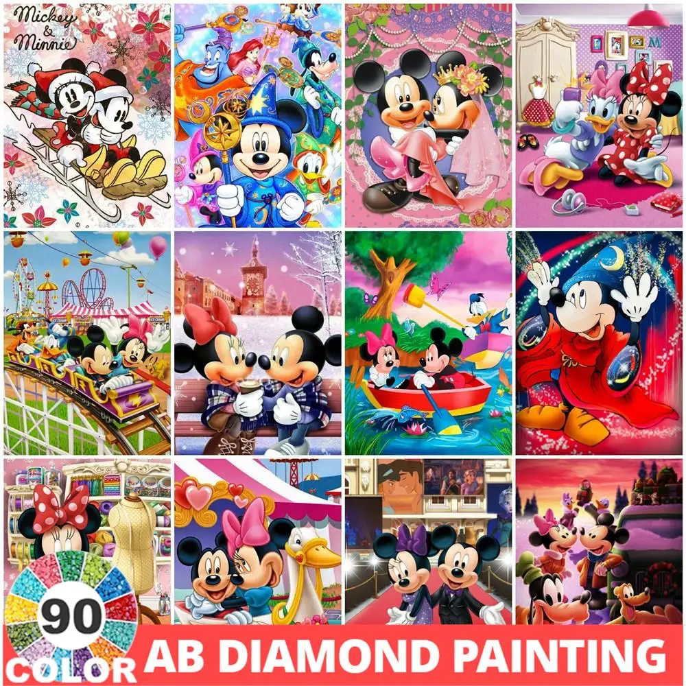 Алмазная живопись AB Disney 5D «сделай сам», 90 цветов, Микки Маус, Минни, новая коллекция 2024, мозаика из мультфильмов, полная картина, украшение для стен
Алмазная живопись AB Disney 5D «сделай сам», 90 цветов, Микки Маус, Минни, новая коллекция 2024, мозаика из мультфильмов, полная картина, украшение для стен