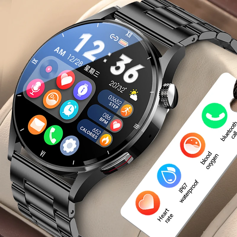 New Bluetooth high-definition call answering Smart watch temperature heart rate blood oxygen health monitoring Fashion Men Watch
New Bluetooth high-definition call answering Smart watch temperature heart rate blood oxygen health monitoring Fashion Men Watch