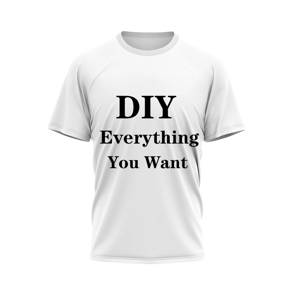 Футболка «сделай сам» для мужчин, рубашка с коротким рукавом, с 3D рисунком, для самостоятельного изготовления