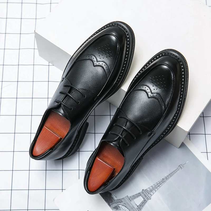 Men's Shoes Lace-Up Classic Fashion Handmade Dress Shoes Wedding Shoes for Men Free Shipping Formal Shoes Pointed Oxford Shoes
Men's Shoes Lace-Up Classic Fashion Handmade Dress Shoes Wedding Shoes for Men Free Shipping Formal Shoes Pointed Oxford Shoes
