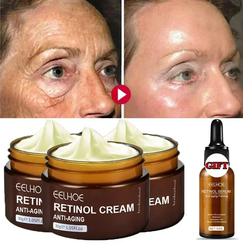 3PC Retinol Face Cream Anti-Aging Remove Wrinkle Firming Lifting Whitening Brightening Moisturizing Facial Essence Skin Care
3PC Retinol Face Cream Anti-Aging Remove Wrinkle Firming Lifting Whitening Brightening Moisturizing Facial Essence Skin Care