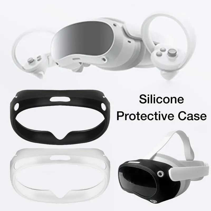 For PICO4/Pro VR Headset Protective Cover Silicone Half-pack Case Reusable Comfortable Cover For PICO4/Pro VR Accessories
For PICO4/Pro VR Headset Protective Cover Silicone Half-pack Case Reusable Comfortable Cover For PICO4/Pro VR Accessories