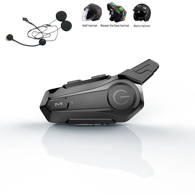 BT5.0 Motorcycle Headset Intercom Interconnection Headset Outdoor Riding Helmet Headset With DSP+CVC Noise Reduction Function
BT5.0 Motorcycle Headset Intercom Interconnection Headset Outdoor Riding Helmet Headset With DSP+CVC Noise Reduction Function