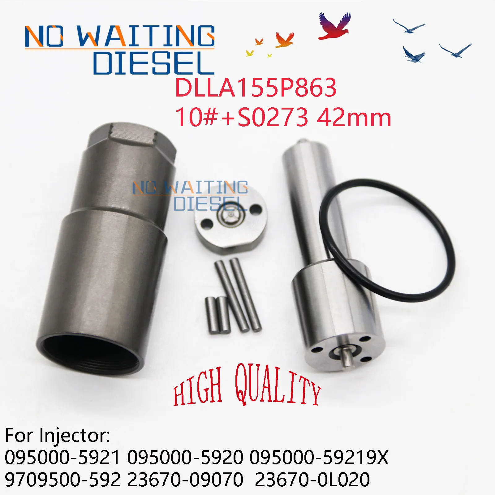 DLLA155P863 Форсунка инжектора 10 # клапан S0273 42 мм Ремонтный комплект 0934008630 для инжектора 0950005921 0950005920 09500059219X
DLLA155P863 Форсунка инжектора 10 # клапан S0273 42 мм Ремонтный комплект 0934008630 для инжектора 0950005921 0950005920 09500059219X