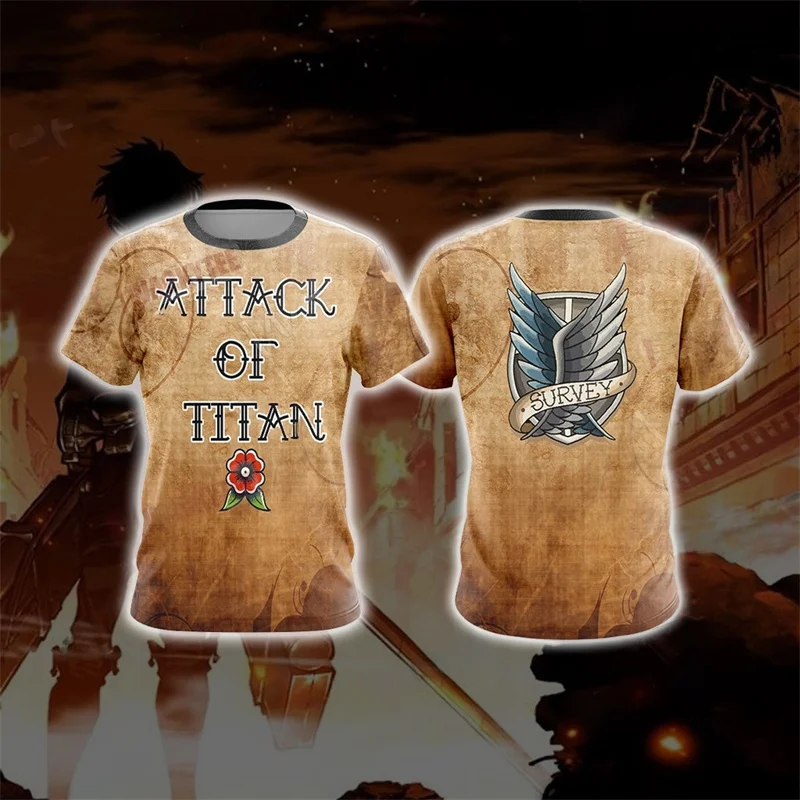 Anime Attack on Titan T Shirt for Men Clothing 3D Printed Japanese Manga T-shirt Harajuku Fashion Kawaii Kids Tops Women Clothes
Anime Attack on Titan T Shirt for Men Clothing 3D Printed Japanese Manga T-shirt Harajuku Fashion Kawaii Kids Tops Women Clothes