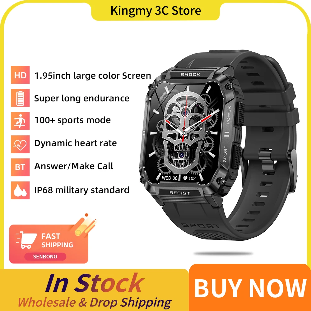 SENBONO 2023 Smart Watch Men Military IP68 Waterproof Smartwatch Outdoor Long Standby Watch 100+ Sports Mode Watch for Men Women
SENBONO 2023 Smart Watch Men Military IP68 Waterproof Smartwatch Outdoor Long Standby Watch 100+ Sports Mode Watch for Men Women