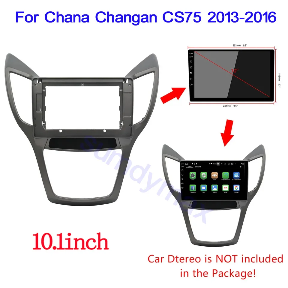 

10.1 Inch Car Frame Fascia Adapter Android Radio Audio Dash Fitting Panel Kit For Chana Changan CS75 2013 2014 2015 2016