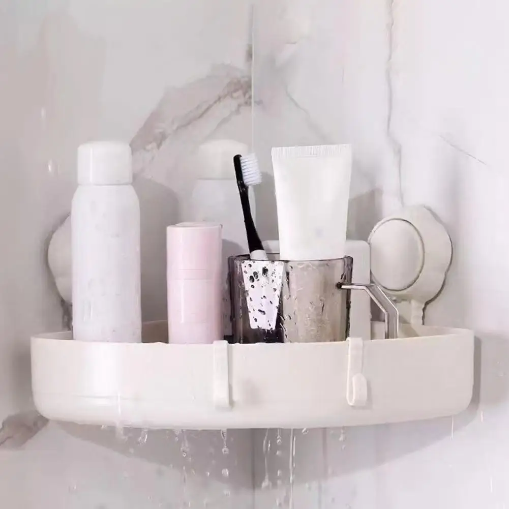 Sturdy Suction Cup Corner Shelf Durable Suction Cup Corner Shower Storage Bathroom Organizer with Removable Hook Hanging Rack
Sturdy Suction Cup Corner Shelf Durable Suction Cup Corner Shower Storage Bathroom Organizer with Removable Hook Hanging Rack