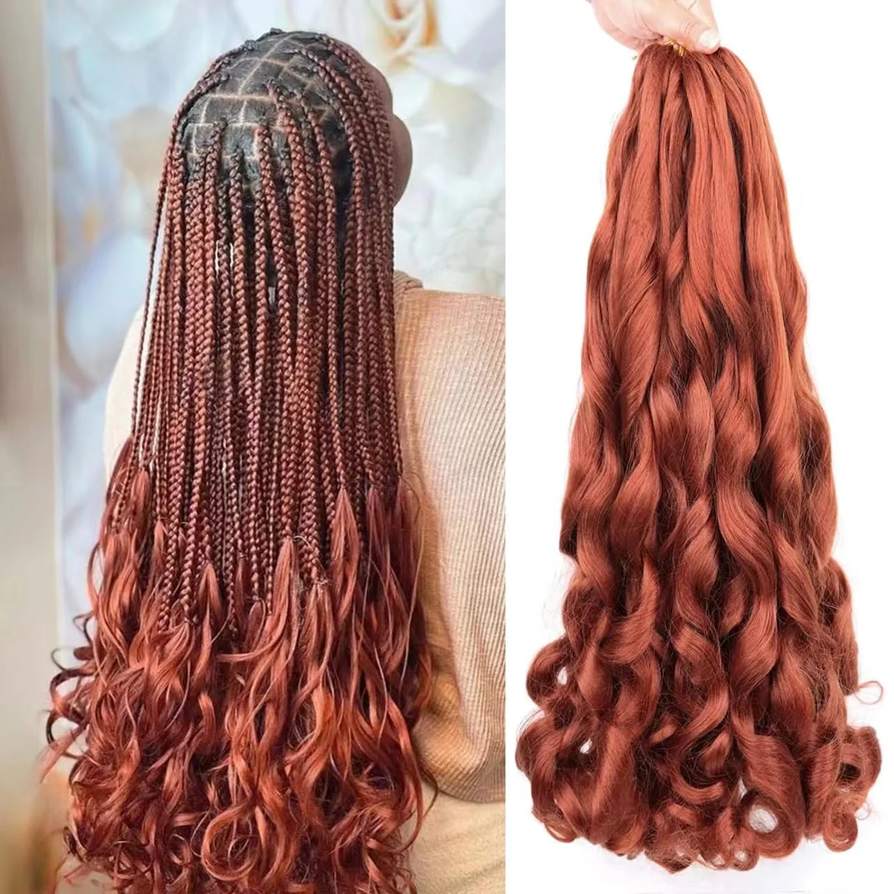 French Curls Braiding Hair 24Inch Synthetic Spiral Curls Braids Hair Extensions For Women Pre Stretched Loose Wave Braiding Hair
French Curls Braiding Hair 24Inch Synthetic Spiral Curls Braids Hair Extensions For Women Pre Stretched Loose Wave Braiding Hair