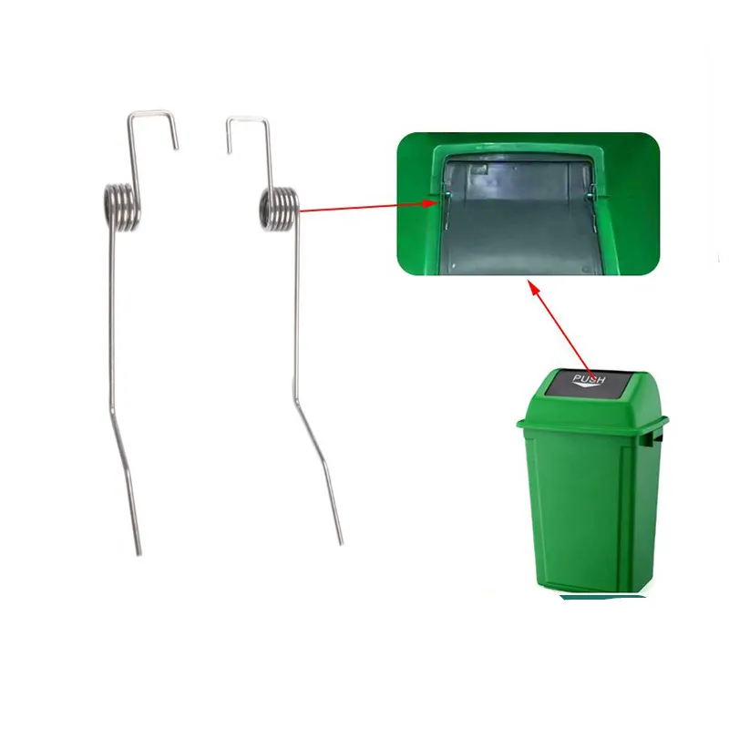 100 L Sanitation Large Trash Garbage Spring Wire diameter 1.2/1.4mm Bucket Plastic Lid Repair Steel Torque Torsion Spring 
100 L Sanitation Large Trash Garbage Spring Wire diameter 1.2/1.4mm Bucket Plastic Lid Repair Steel Torque Torsion Spring