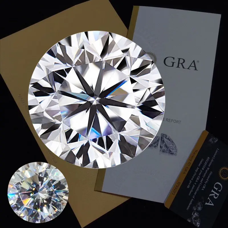 Round Cut Moissanite Diamonds DEF Color VVS1 Clarify Moissanite Loose Stone With Certificate For Jewelry Making
Round Cut Moissanite Diamonds DEF Color VVS1 Clarify Moissanite Loose Stone With Certificate For Jewelry Making