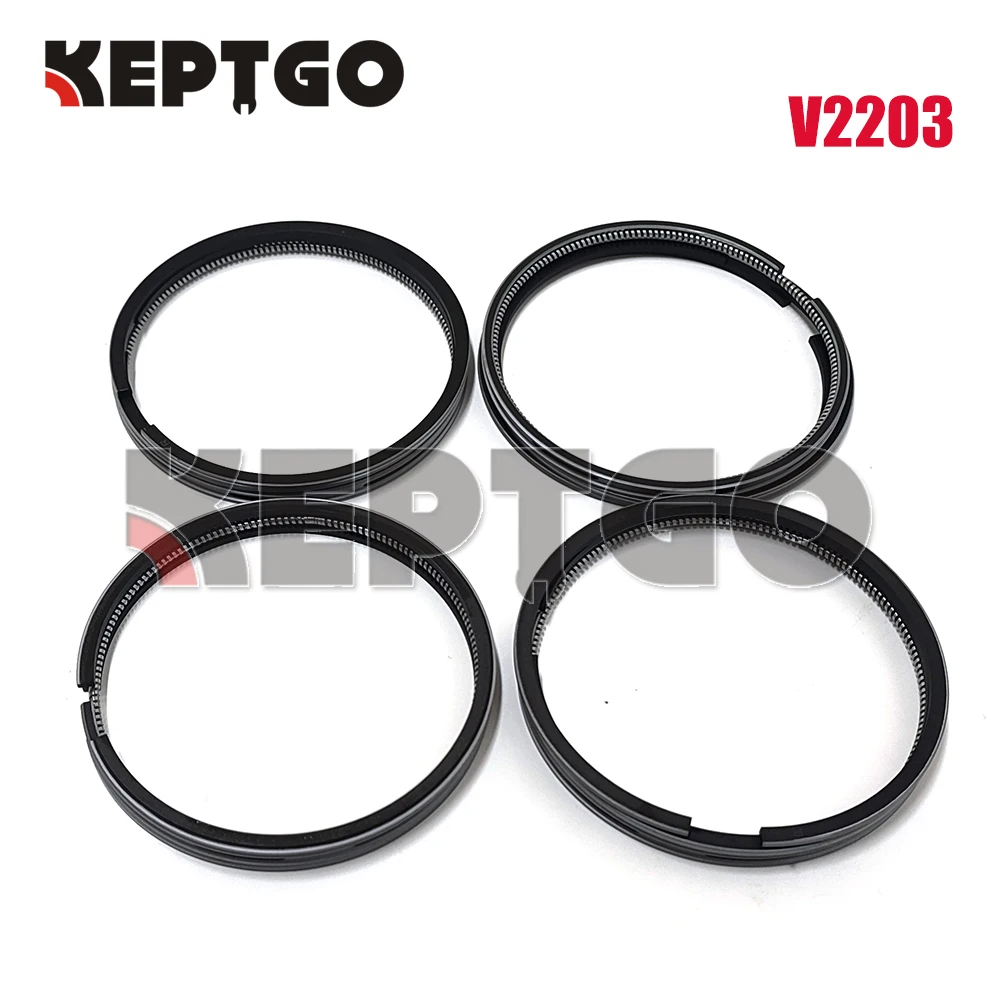 

NEW 4 set Piston ring STD V2203 For Kubota V2203 V2203T V2203E V2203B BOBCAT 7753 87mm 2HK*2*4,2.5HK+2+5