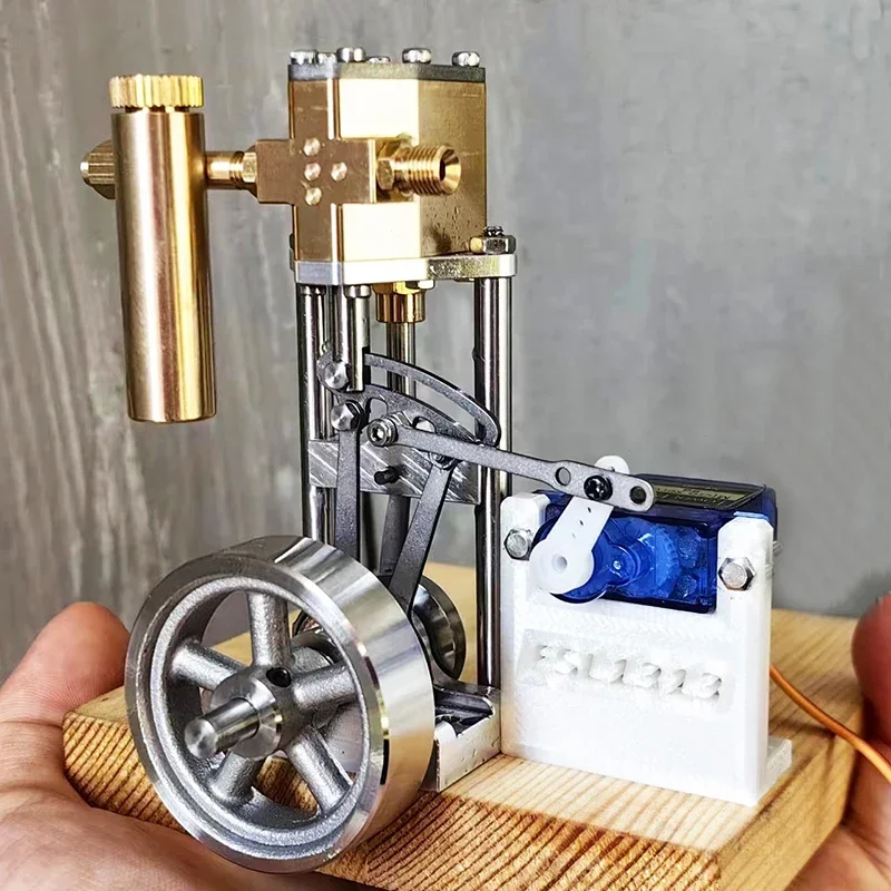 V1313 Mini Reversing Single Cylinder Steam Engine DIY Assembly Vertical Steam Model Kits OEM Marine Engine for Boats Models
V1313 Mini Reversing Single Cylinder Steam Engine DIY Assembly Vertical Steam Model Kits OEM Marine Engine for Boats Models