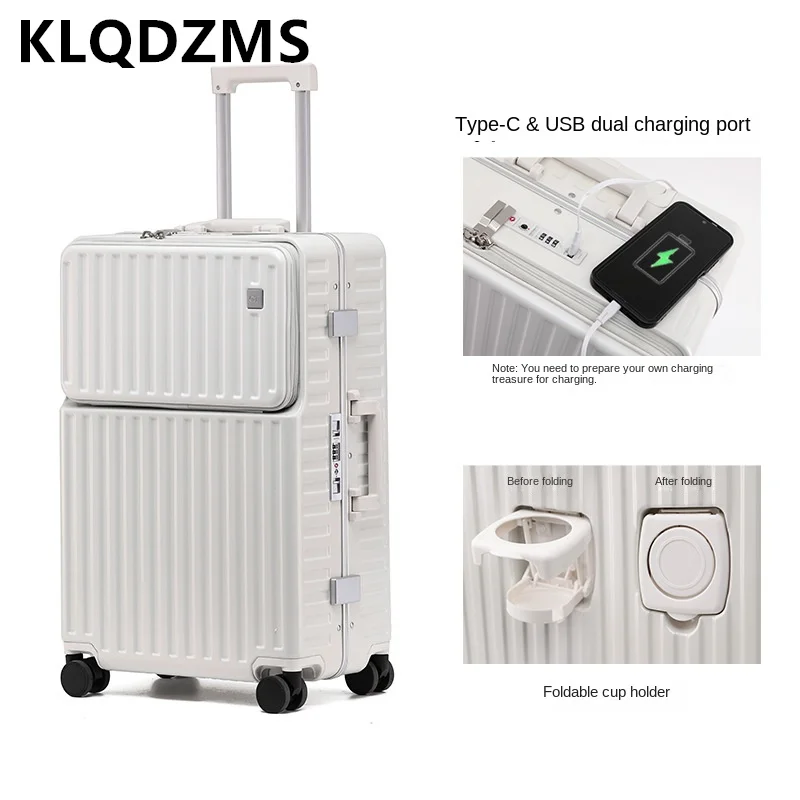 KLQDZMS 20 24 26 дюймов передняя крышка открывающаяся сумка USB багаж устойчивый к царапинам держатель для чашки изысканный Дорожный чемодан
KLQDZMS 20 24 26 дюймов передняя крышка открывающаяся сумка USB багаж устойчивый к царапинам держатель для чашки изысканный Дорожный чемодан