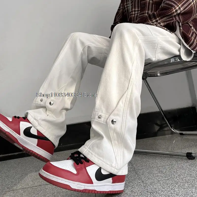 Straight Pants Men’s Jeans High Street Jeans Men Retro Loose Trend Versatile Trendy Bootcut pantalones vaqueros
Straight Pants Men’s Jeans High Street Jeans Men Retro Loose Trend Versatile Trendy Bootcut pantalones vaqueros