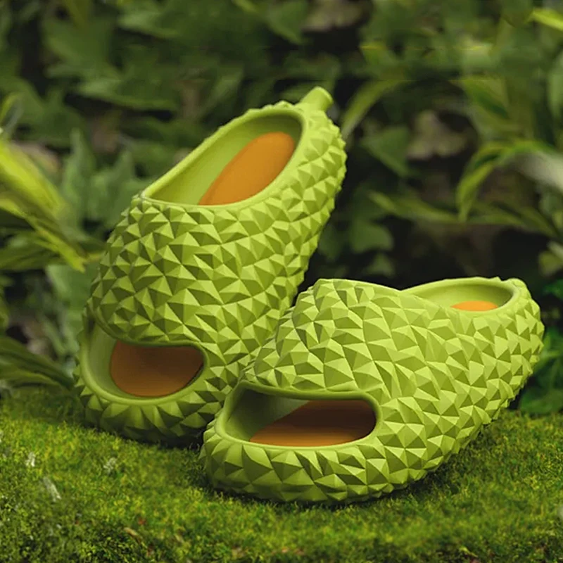 Unisex Durian Slippers SOLREDO 2023 Funny Summer Beach Non-Slip Men Women Soft Thick Bottom Outdoor Sandals Indoor Bathroom Shoe
Unisex Durian Slippers SOLREDO 2023 Funny Summer Beach Non-Slip Men Women Soft Thick Bottom Outdoor Sandals Indoor Bathroom Shoe