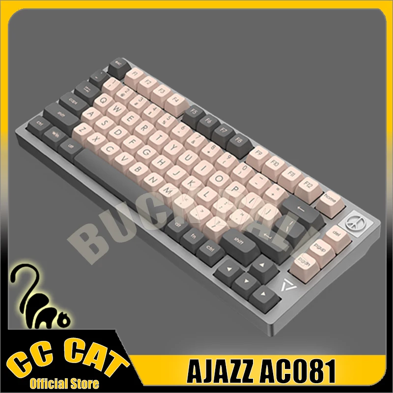 

Ajazz Ac081 Mechanical Keyboard Wired Keyboards Aluminum 81keys Gaming Keyboards Rgb Light Hot-Swap Customization Gamer Keyboard