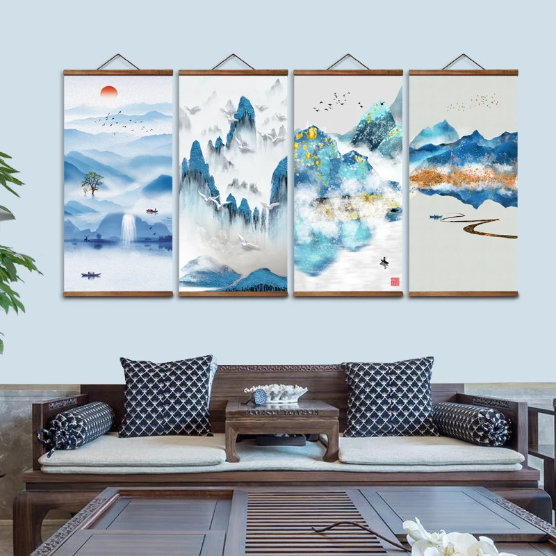 MT0954 Chinese Stylesunrise sunrise landscape Ink Canvas Decorative Wall Art Posters Solid Wood Scroll Paintings
MT0954 Chinese Stylesunrise sunrise landscape Ink Canvas Decorative Wall Art Posters Solid Wood Scroll Paintings