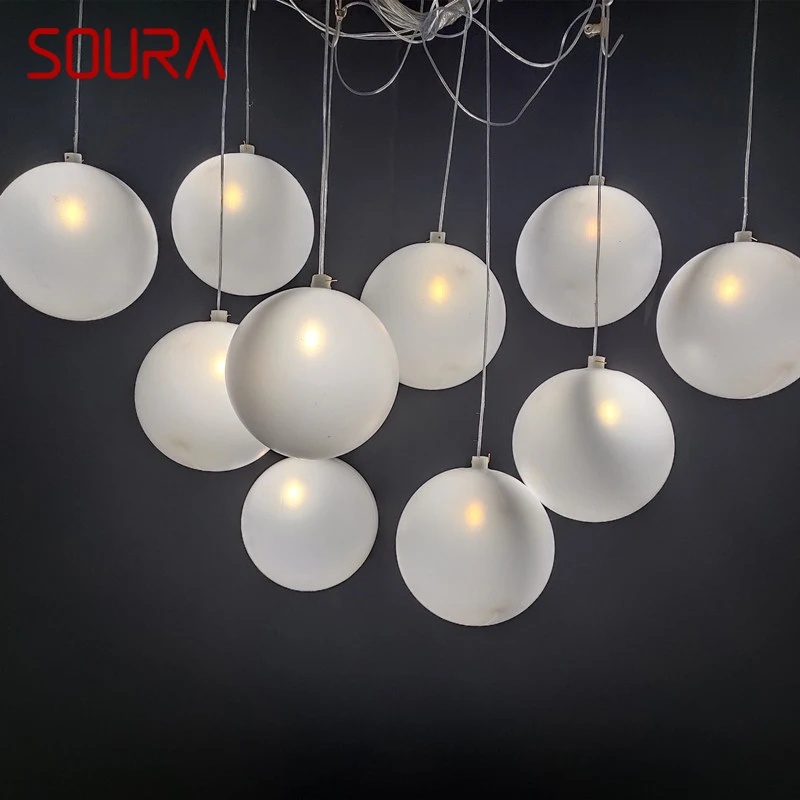 SOURA Modern Wedding Pendant Lamp Festival Lights Atmosphere LED Light for Party Stage Sphericity Background Decoration
SOURA Modern Wedding Pendant Lamp Festival Lights Atmosphere LED Light for Party Stage Sphericity Background Decoration