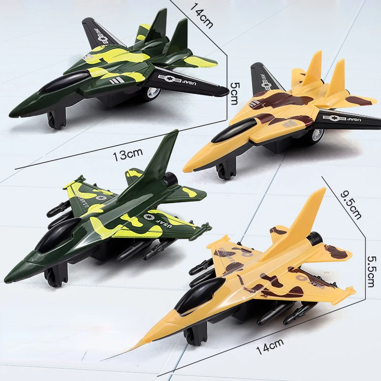 

Pull Back Aircraft Children's Camouflage Pull Back Fighter Model Toy Boy Camouflage Military Aircraft Model Gift For Children