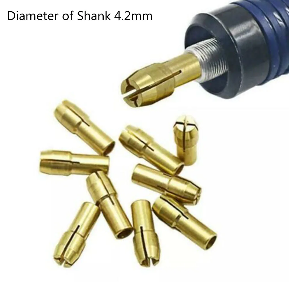 10-piece Set Of Electric Grinder Chuck Drill Chucks Collet 4.2mm 0.5-3.2mm Mini Grinder Copper Chuck Accessory Set
10-piece Set Of Electric Grinder Chuck Drill Chucks Collet 4.2mm 0.5-3.2mm Mini Grinder Copper Chuck Accessory Set