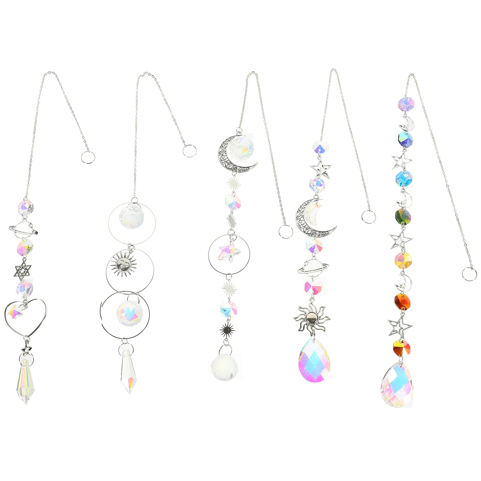 5Pcs Sun Catcher Ornament Crystal Hanging Suncatcher Crystal Suncatcher for Window Hanging Decor
5Pcs Sun Catcher Ornament Crystal Hanging Suncatcher Crystal Suncatcher for Window Hanging Decor