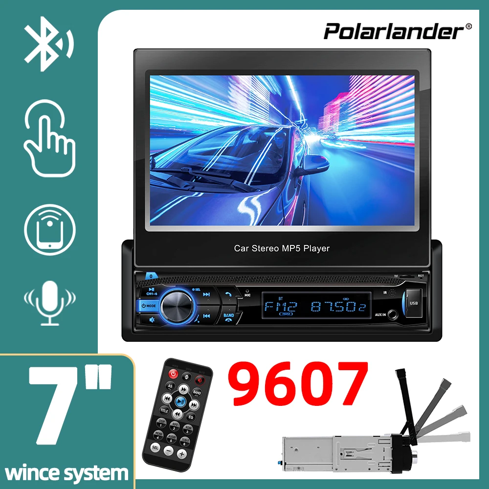 Car Multimedia Player MP5 player Bluetooth Handsfree 1 DIN 7inch Intelligent Music Playback AUX /SD/ USB for Universal
Car Multimedia Player MP5 player Bluetooth Handsfree 1 DIN 7inch Intelligent Music Playback AUX /SD/ USB for Universal
