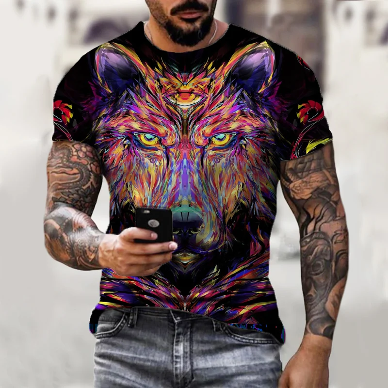 3D print wolf T shirts 2022 summer hot sell T shirts kid boys girls short sleeve tops fashion loose wolf picture T shirts
3D print wolf T shirts 2022 summer hot sell T shirts kid boys girls short sleeve tops fashion loose wolf picture T shirts