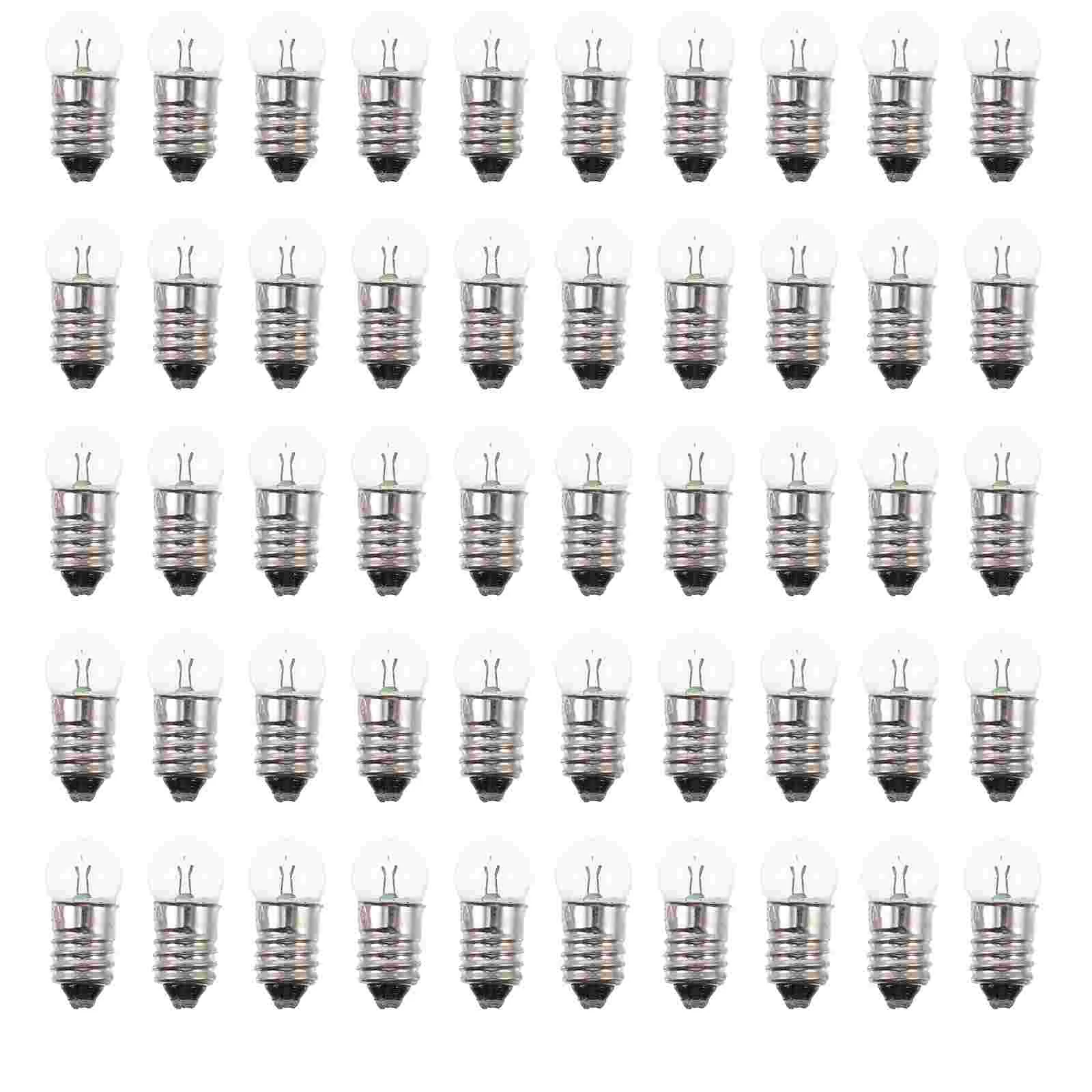 

Bulbs Mini Light Bulb E10 Led Replacement Screw Miniature Base Lights Tiny Flashlight Lightbulb Daylight Electrical Lamp Round