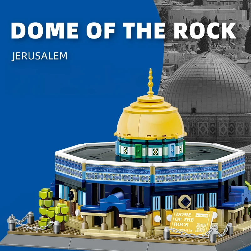 983PCS The Dome of the Rock Of Jerusalem Building Blocks World Famous Architecture Muslim Bricks Puzzles Toys Gifts For Children
983PCS The Dome of the Rock Of Jerusalem Building Blocks World Famous Architecture Muslim Bricks Puzzles Toys Gifts For Children