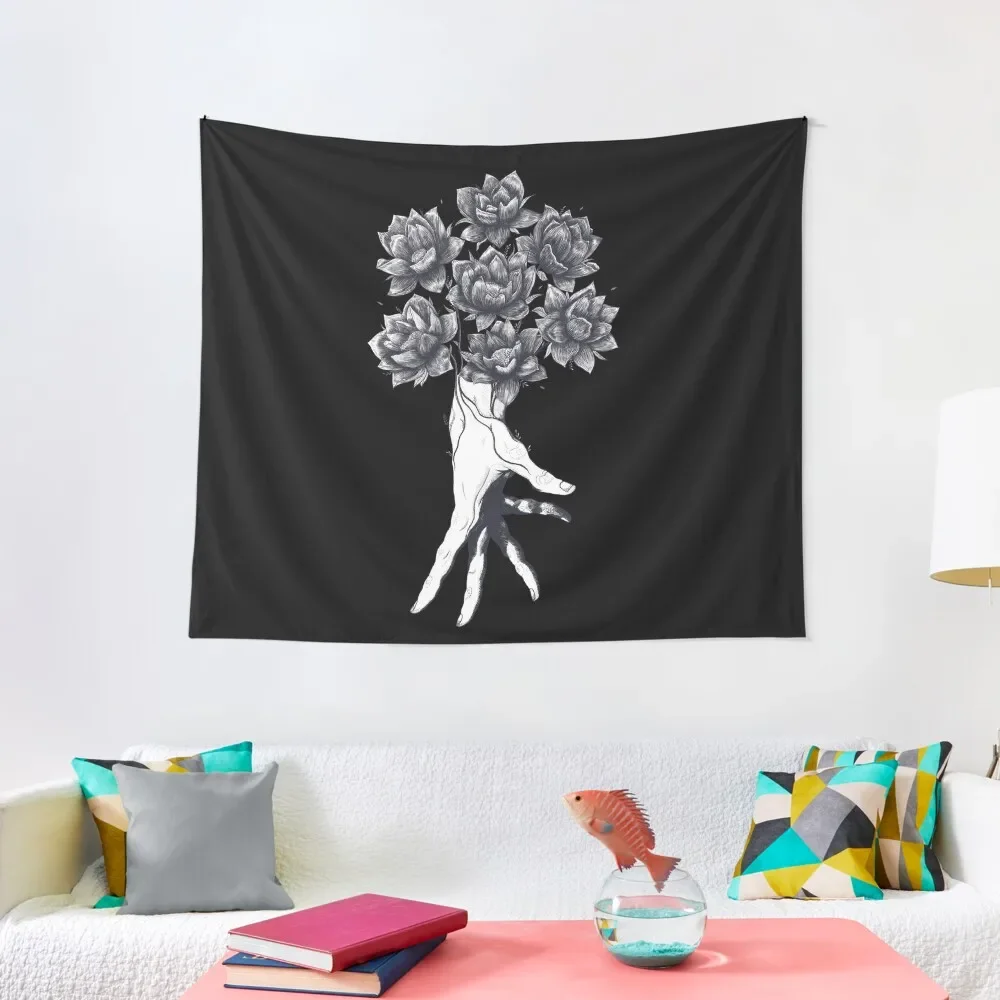Hand with lotuses on black Tapestry Wall Deco Home And Comfort Decor Wallpaper Bedroom Tapestry
Hand with lotuses on black Tapestry Wall Deco Home And Comfort Decor Wallpaper Bedroom Tapestry