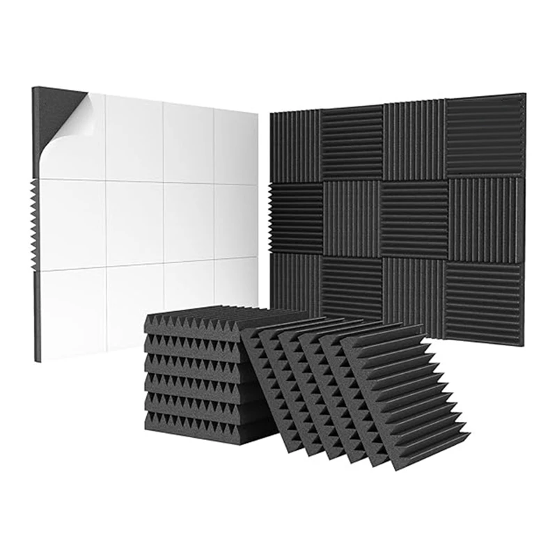 24Pack 2X12x12inch Self-Adhesive Acoustic Foam Panels, Pyramid Designed Sound Pannels For Home And Studio Durable Easy Install
24Pack 2X12x12inch Self-Adhesive Acoustic Foam Panels, Pyramid Designed Sound Pannels For Home And Studio Durable Easy Install