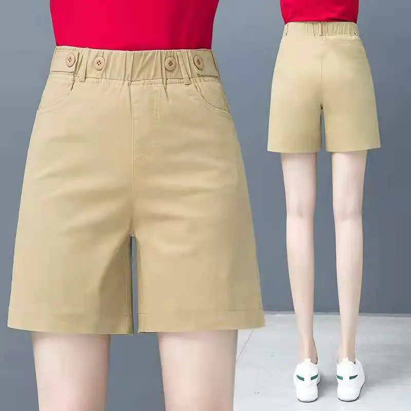 Women 2023 Shorts Summer Female Casual High Elastic Waist A-line Shorts Ladies Loose Wide Leg Shorts All-match Fashion Pants A74
Women 2023 Shorts Summer Female Casual High Elastic Waist A-line Shorts Ladies Loose Wide Leg Shorts All-match Fashion Pants A74
