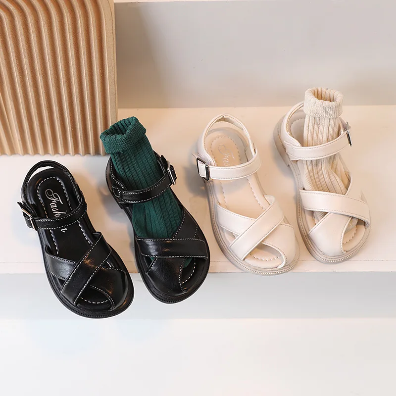 Children Sandals Fashion Solid Soft Pu Leather Flat Sandals For Girls Summer Anti Slip Designer Soft Toddler Kids Beach Shoes
Children Sandals Fashion Solid Soft Pu Leather Flat Sandals For Girls Summer Anti Slip Designer Soft Toddler Kids Beach Shoes