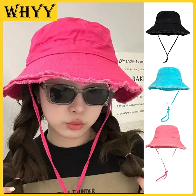 

Breathable Fisherman Hats for Men and Women Y2K Bucket Hats with Big Brim Sunscreen Luxury Design Beach Bob Fishing Gorras