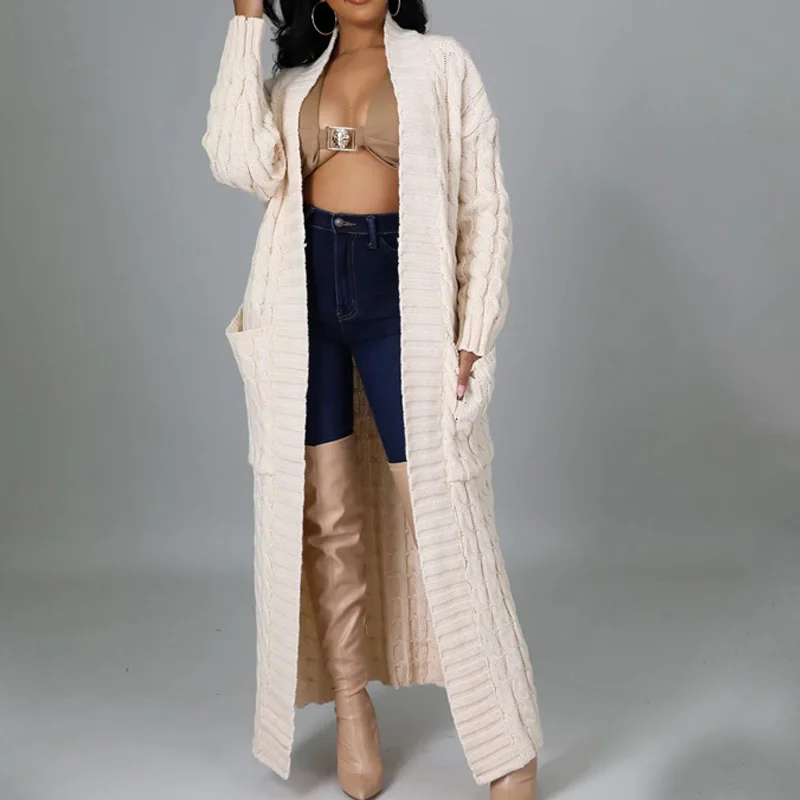 1PC Plus Size Knitted Sweater Sweater Coat Polyester Cardigan Long With Pockets Women Winter
1PC Plus Size Knitted Sweater Sweater Coat Polyester Cardigan Long With Pockets Women Winter