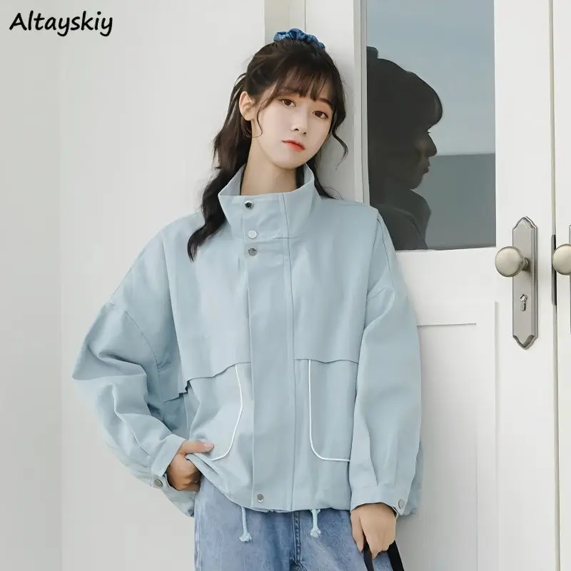Stand Collar Jackets Women Leisure Ulzzang Sweet Girls Gentle Cool Autumn Streetwear Pure Boyfriend Safari Style Harajuku Simple
Stand Collar Jackets Women Leisure Ulzzang Sweet Girls Gentle Cool Autumn Streetwear Pure Boyfriend Safari Style Harajuku Simple