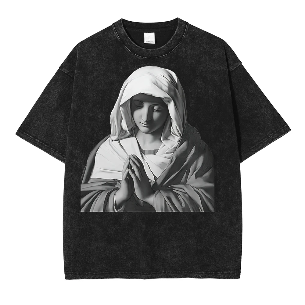 Men Washed T-Shirt Oversize Vintage Printed T Shirt Goddess Portrait Graphic Hip Hop Streetwear Summer Harajuku Cotton Tees Tops
Men Washed T-Shirt Oversize Vintage Printed T Shirt Goddess Portrait Graphic Hip Hop Streetwear Summer Harajuku Cotton Tees Tops