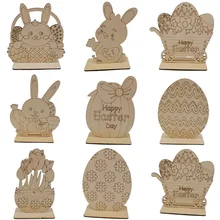 Happy Easter Rabbit Eggs Wooden Craft Easter Decorations Home Party DIY Wood Chips Hanging Ornaments Natural Handcraft Navidad 
Happy Easter Rabbit Eggs Wooden Craft Easter Decorations Home Party DIY Wood Chips Hanging Ornaments Natural Handcraft Navidad
