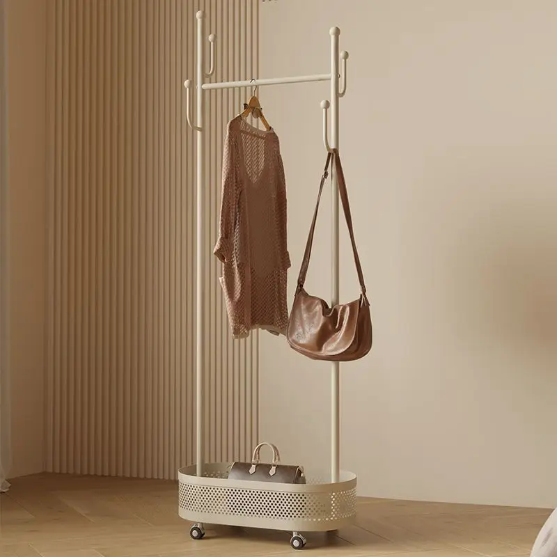 

Bedroom hanger, room clothes artifact, bedside for clothes, clothes at night, metal hanger, movable coat rack to the ground