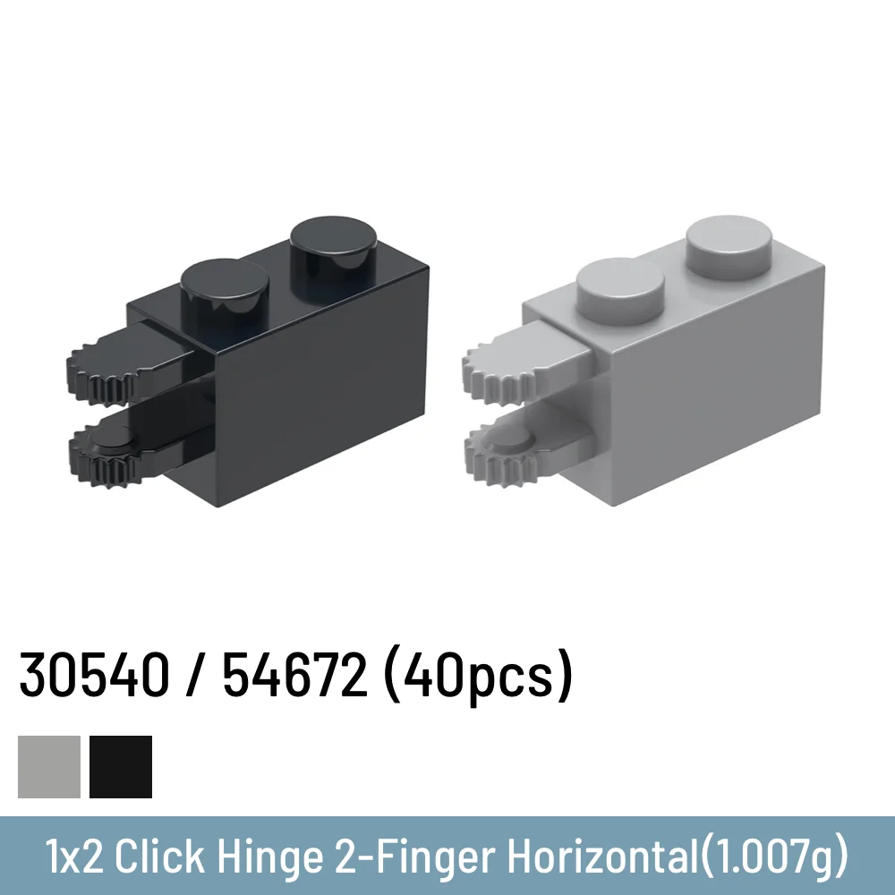 50 Pcs DIY Building Blocks Size Compatible With 30540 / 54672 Plastic 1x2 Click Hinge 2-Finger Horizontal Toys for Children
50 Pcs DIY Building Blocks Size Compatible With 30540 / 54672 Plastic 1x2 Click Hinge 2-Finger Horizontal Toys for Children