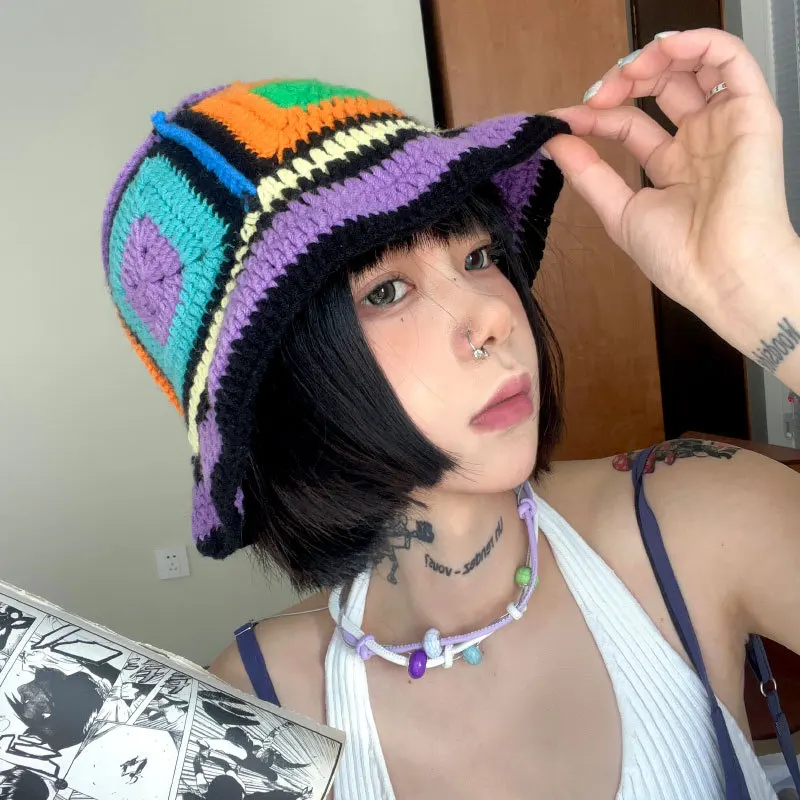 2023 Colorful Knitted Hat New Women Girl Handmade Crochet Bucket Hats Y2k Fashion Summer Beach Hat Korean Hollow Knitted Hat
2023 Colorful Knitted Hat New Women Girl Handmade Crochet Bucket Hats Y2k Fashion Summer Beach Hat Korean Hollow Knitted Hat