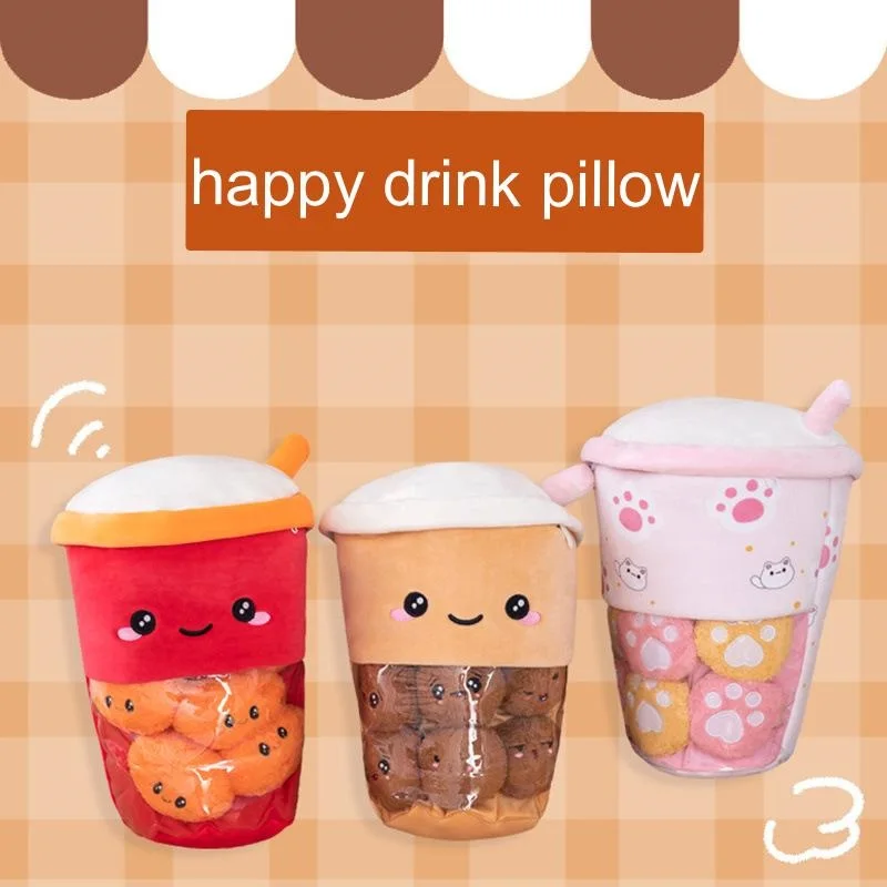 Plush doll toy milk tea cup pillow soft cute and sweet surprise gifts holiday gifts for boys and girls
Plush doll toy milk tea cup pillow soft cute and sweet surprise gifts holiday gifts for boys and girls