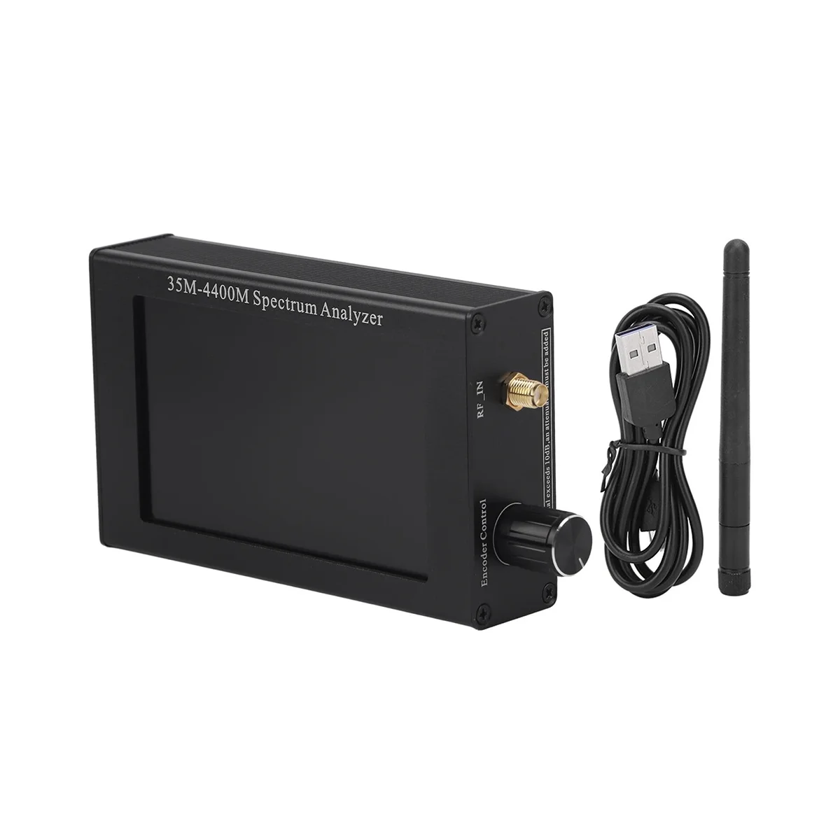4.3 Inch LCD Screen Spectrum Analyzer 35M-4400M Handheld Simple Spectrum Analyzer Measurement of Lnterphone Signal Black
4.3 Inch LCD Screen Spectrum Analyzer 35M-4400M Handheld Simple Spectrum Analyzer Measurement of Lnterphone Signal Black