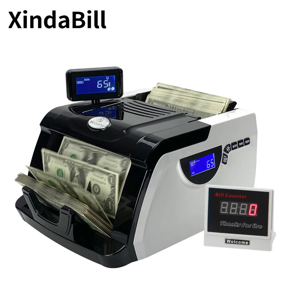 

UV MG IR Multi Currency Fake Note Detection Cash Money Detector Counting Machines Bill Banknote Counters
