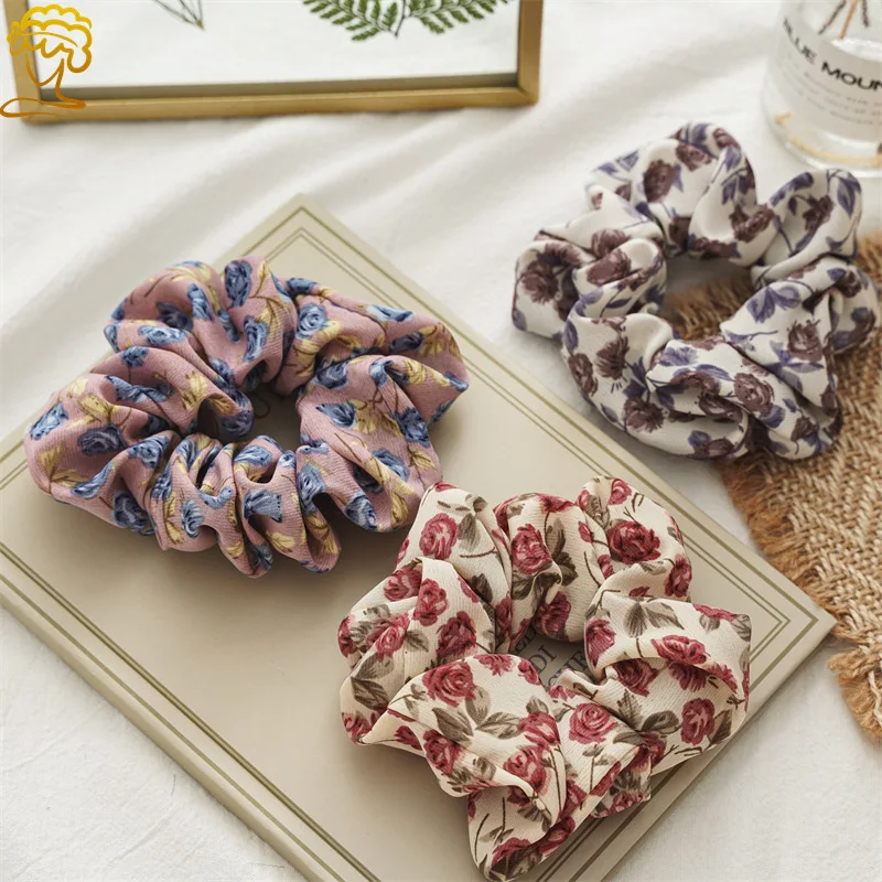 Korean Summer Printed Rose Scrunchie Ponytail Holders Elastic Hair Band Women Girls Hair Ries Rubber Band Hair Accessories
Korean Summer Printed Rose Scrunchie Ponytail Holders Elastic Hair Band Women Girls Hair Ries Rubber Band Hair Accessories