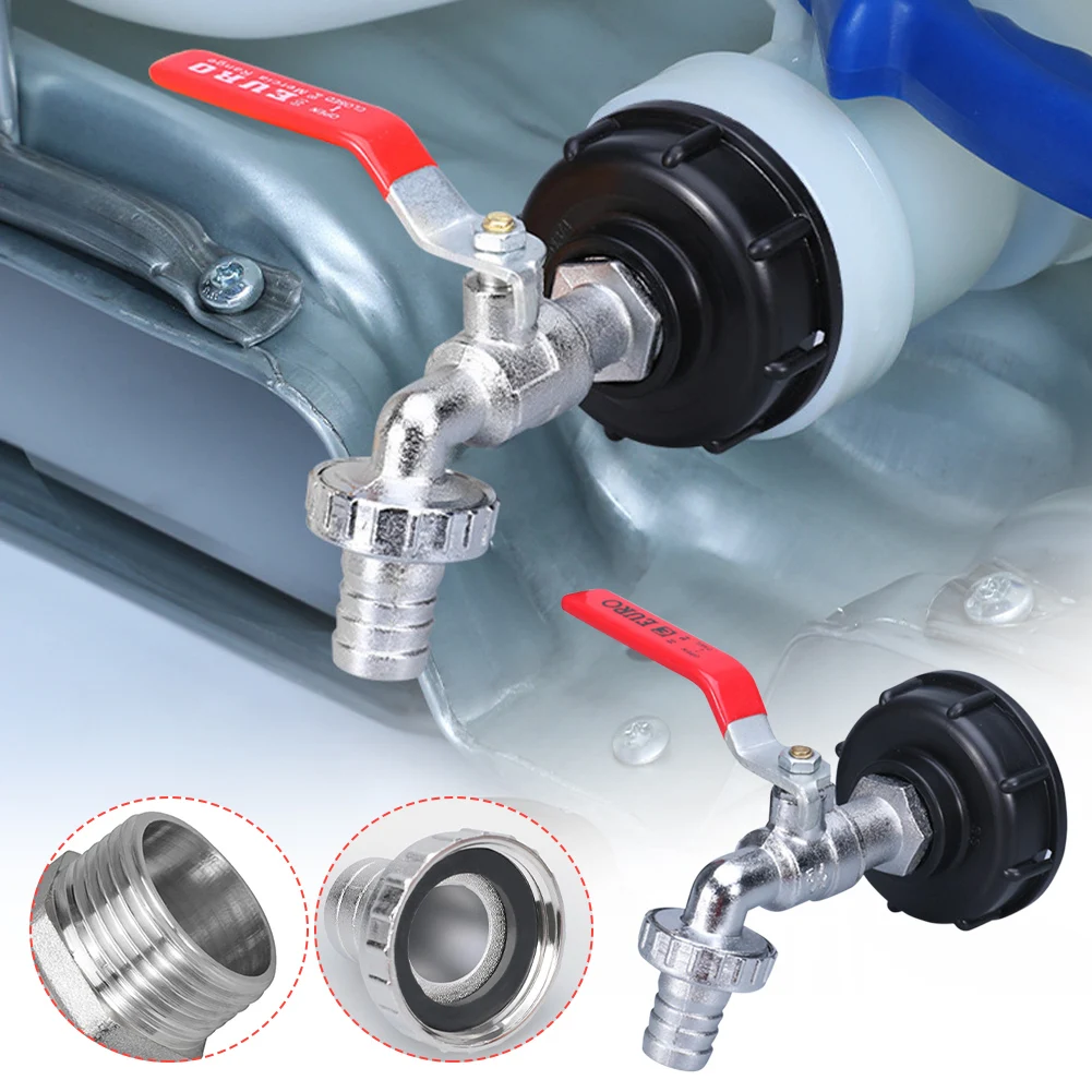 1000L IBC Tank Tap Adapter Coarse Thread Connector 1/2" 3/4" Water Coupling Adapter Garden Home Replacement Valve Fitting
1000L IBC Tank Tap Adapter Coarse Thread Connector 1/2" 3/4" Water Coupling Adapter Garden Home Replacement Valve Fitting