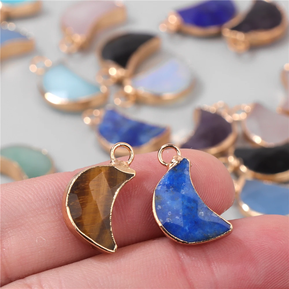 10x20MM Moon Shape Quartzs Charms Natural Tiger Eye Amazonite Pendant Jewelry Making DIY Necklace Earrings Bracelet Accessories
10x20MM Moon Shape Quartzs Charms Natural Tiger Eye Amazonite Pendant Jewelry Making DIY Necklace Earrings Bracelet Accessories