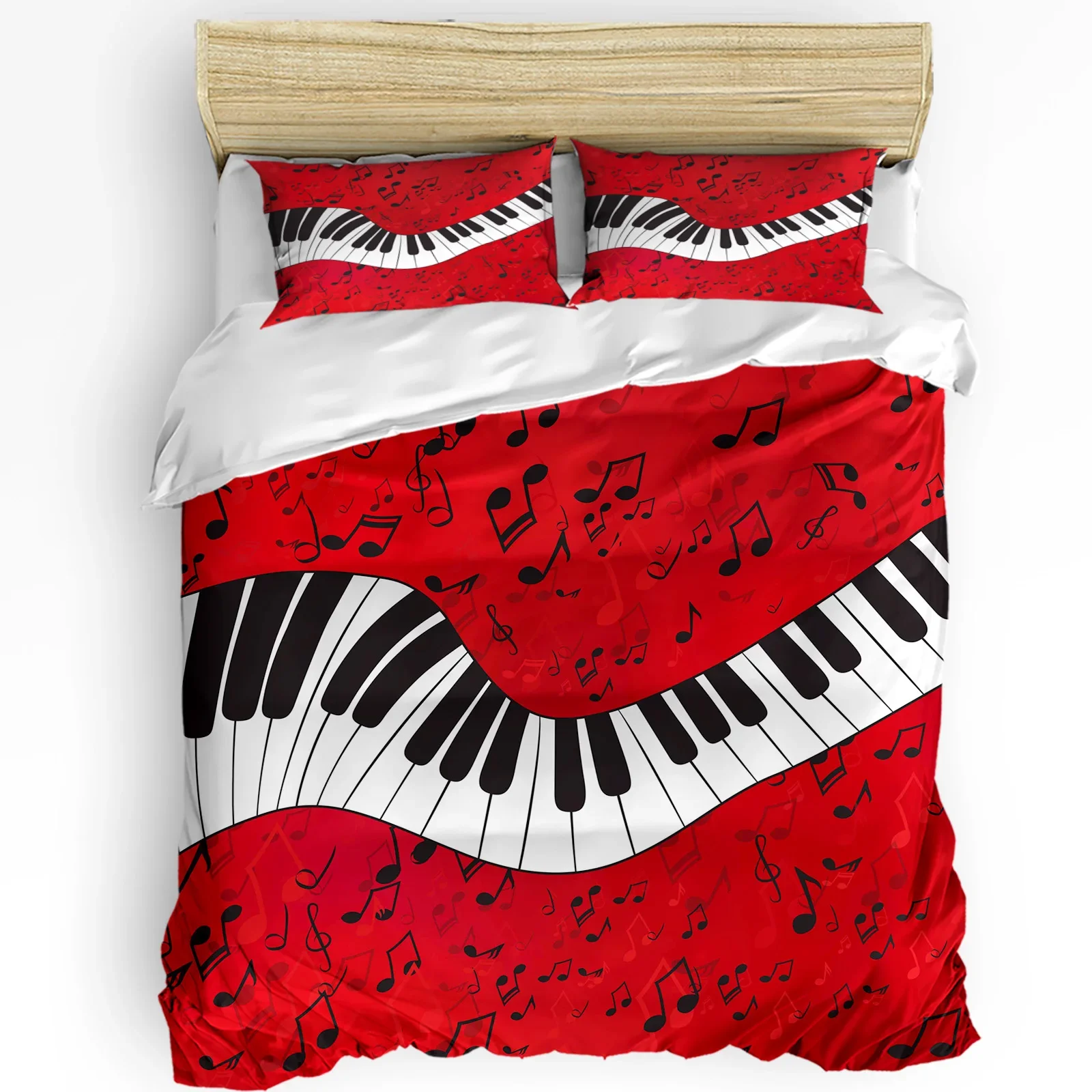 3pcs Bedding Set Piano Keys Music Note Red Home Textile Duvet Cover Pillow Case Boy Kid Teen Girl Bedding Covers Set
3pcs Bedding Set Piano Keys Music Note Red Home Textile Duvet Cover Pillow Case Boy Kid Teen Girl Bedding Covers Set